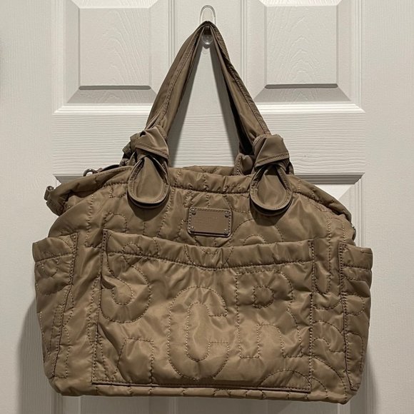 Marc by Marc Jacobs Nylon Eliz-A-Baby Diaper Bag - Beige/Tan - Picture 1 of 15
